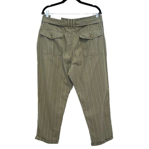 American Eagle High Rise Striped khaki￼ Pants - Picture 4 of 6